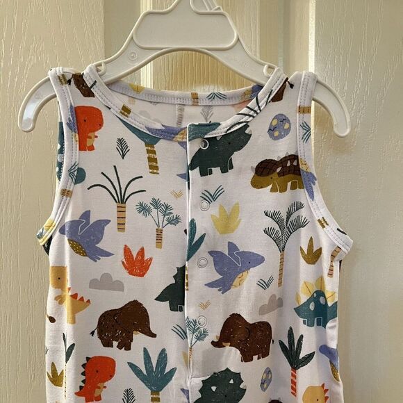 Angel Dear Cute Dino Dinosaur Shortie Romper Bamboo Boys Size 3-6 Months NWT - Picture 2 of 11
